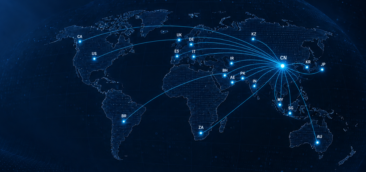 Global distribution of Strategy-Control customers